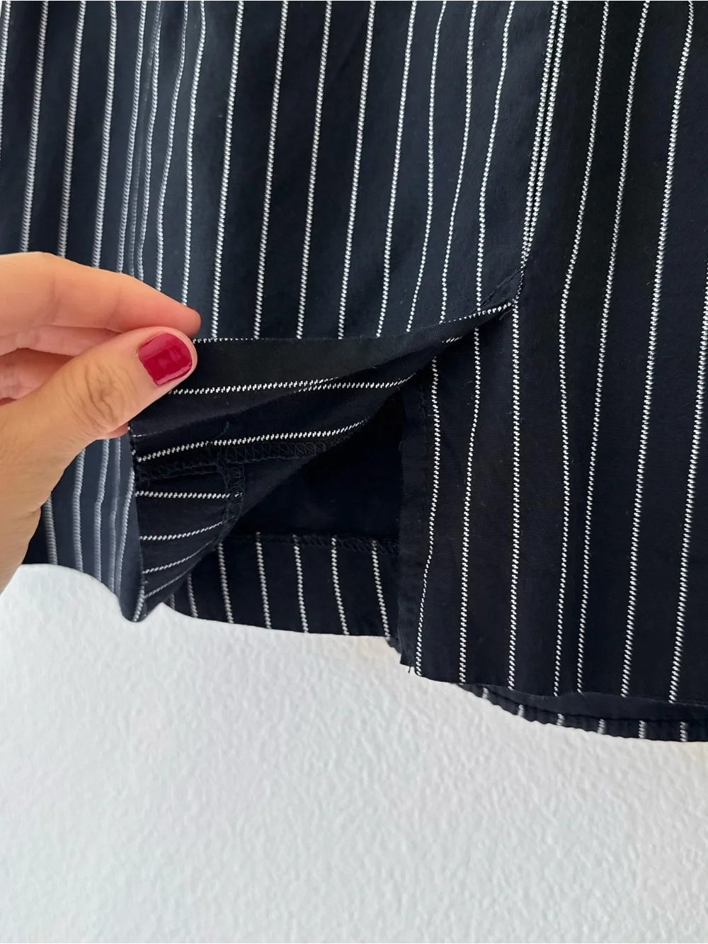 Vintage Via Max Faux Wrap Mini Skirt